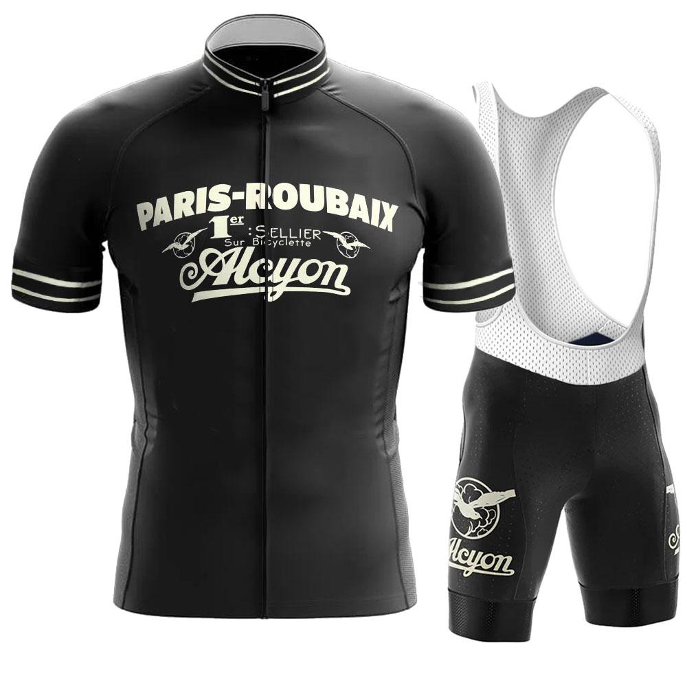 

2026 Summer Breathable Cycling Suit Set Black Bicycle Clothing Mens Road Bike Shirt Suit Bib Shorts MTB Maillot Culotte XS