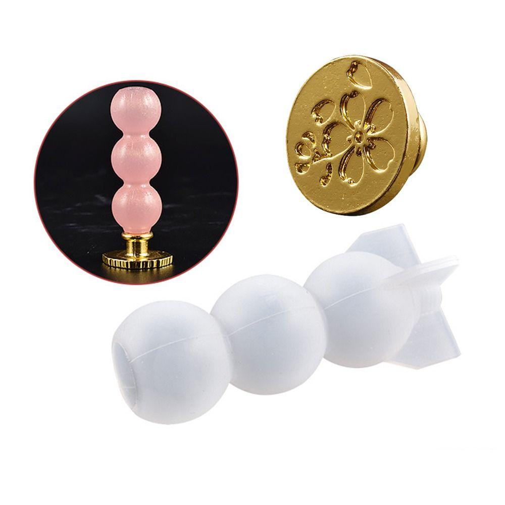 Casting Mould Scrapbooking Envelopes Wax Sealing Head Wax Seal Stamp Handle Mold Silicone Molds