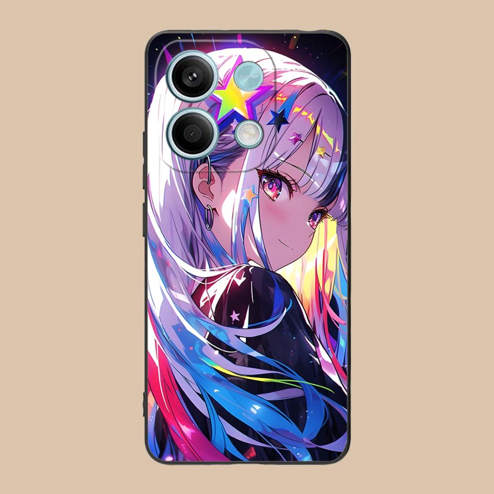 Anime Punk Girl Phone Case for POCO M6 M5 M4 M3 X7 X6 X5 X4 X3 F6 F5 F4 Pro GT 5G Colour Printing Protective Cover Luxury Pretty