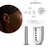 NEW Round Original CZ Hoop Earrings Heart U Shape Moon Star Unicorn Earring for Women Party Engagement Jewelry Gift