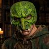 Masque Visage en Mousse Souple Vieille Sorcière Halloween pour Adultes, Vert Horreur Semi-Réaliste Accessoire Mascarade Fête, Costume Cosplay, Accessoire Fête Carnaval