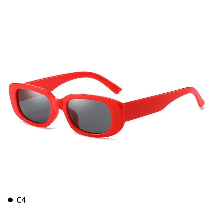 New Vintage Oval Sunglasses Woman Luxury Brand Small Rectangle Sun Glasses Female Small Ellipse Eyewear Uv400