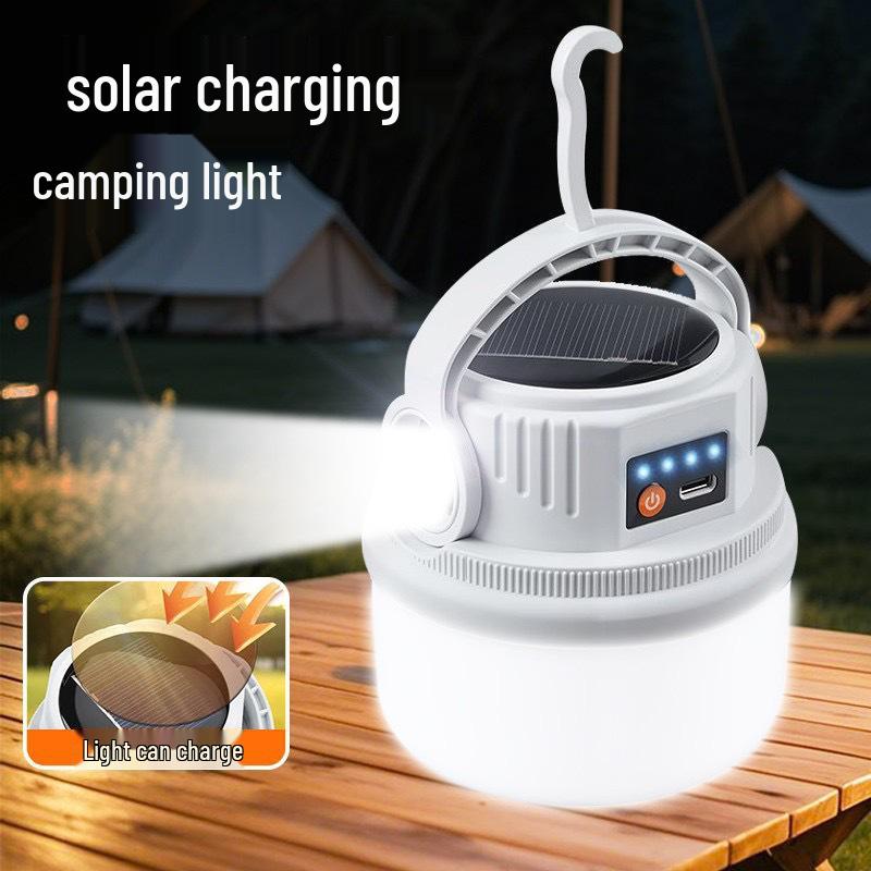 Solar Camping Lantern: Rechargeable Outdoor Light with Ultra-Long Battery Life for Home, Emergency, and Tent Use
