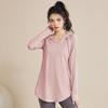 Top Sportivo da Donna a Manica Lunga Asciugatura Rapida - Dimagrante, Copri-Fianchi, Abbigliamento Yoga per Autunno/Inverno, Disponibile in Taglie Forti