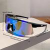Rimless Mirror Sports Goggle Men  New Punk Wrapped Round Outdoor Cycling Shades Trendy Futuristic Anti-UV Sun Glasses