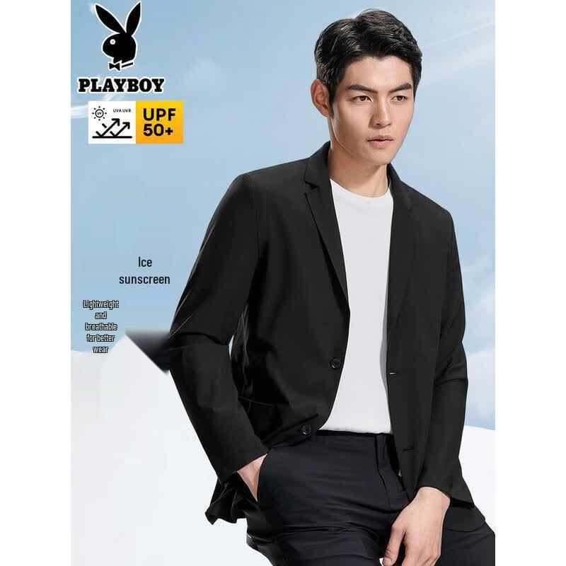 PLAYBOY Men s Summer Anti-UV Wrinkle-Free Blazer 3XL