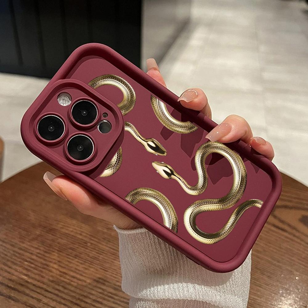 LZ5 Butterfly Black Gold Snake Silicone Phone Case for Xiaomi 11 Lite 5G 14T Redmi 14C 13C A3 Note 12 11 9 10 13 Pro Plus Shockproof Back Cover