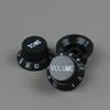 FLEOR 3PCS Plastic ST Guitar Knobs 2T1V Volume Tone Control Knobs Top Hat Caps Buttons Electric Guitar Parts