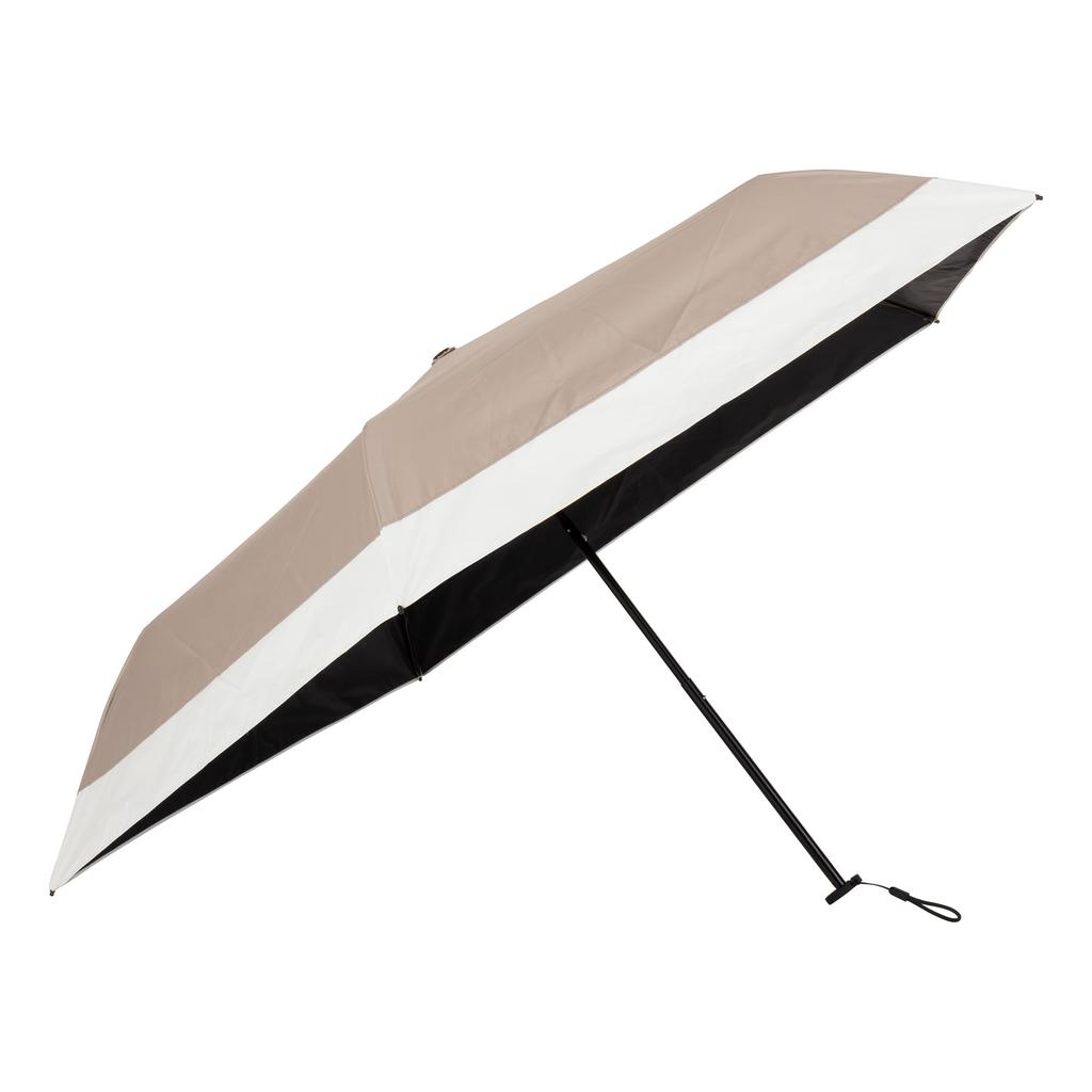 Lightweight Mini Umbrella with 50cm x Mocha Umbe+ Light-Blocking Patchwork, 5R, 503A-50M