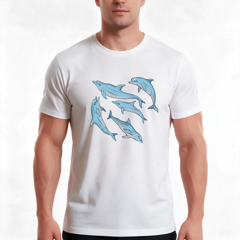 A Story About Dolphins 3 Tshirt Summer Casual Cotton Tee Oversized Streetwear Tops Vintage Graphic Print Unisex Unisex Unisex