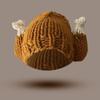 Chicken Leg Hat Highly Elastic Knitted Windproof Thermal Cap for Winter Fun