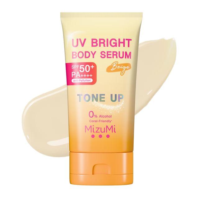 MizuMi - Сыворотка для тела осветляющая с SPF 50+ PA++++, бежевый тон 120g