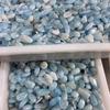Natural Aquamarine Tumbled Stone Polished sky blue healing gemstone crystal for decoration