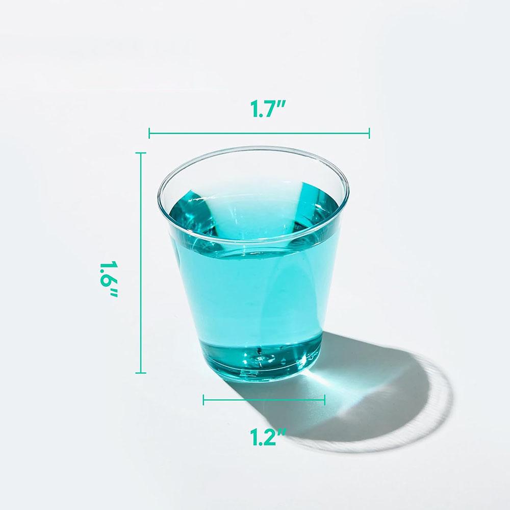 1OZ Plastic Shot Glasses, Disposable Cups, Tasting Cups Party Cups Perfect for Whiskey, Wine Tasting, Food Samples, and Parties