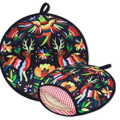 Roti Maker 12 Inch Insulated Cloth Taco Warmer Holder For Corn Flour Tortillas Microwave Oven
