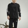 Adidas Sports Zip-Up Hooded Jacket Men Outerwear Black GL4799