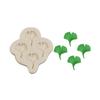 5Pcs Small Freshes Fondant Silicone Mold Ginkgos Bilobas Leaf Four-leaf Clover and Chocolate Decorative Cake Mold