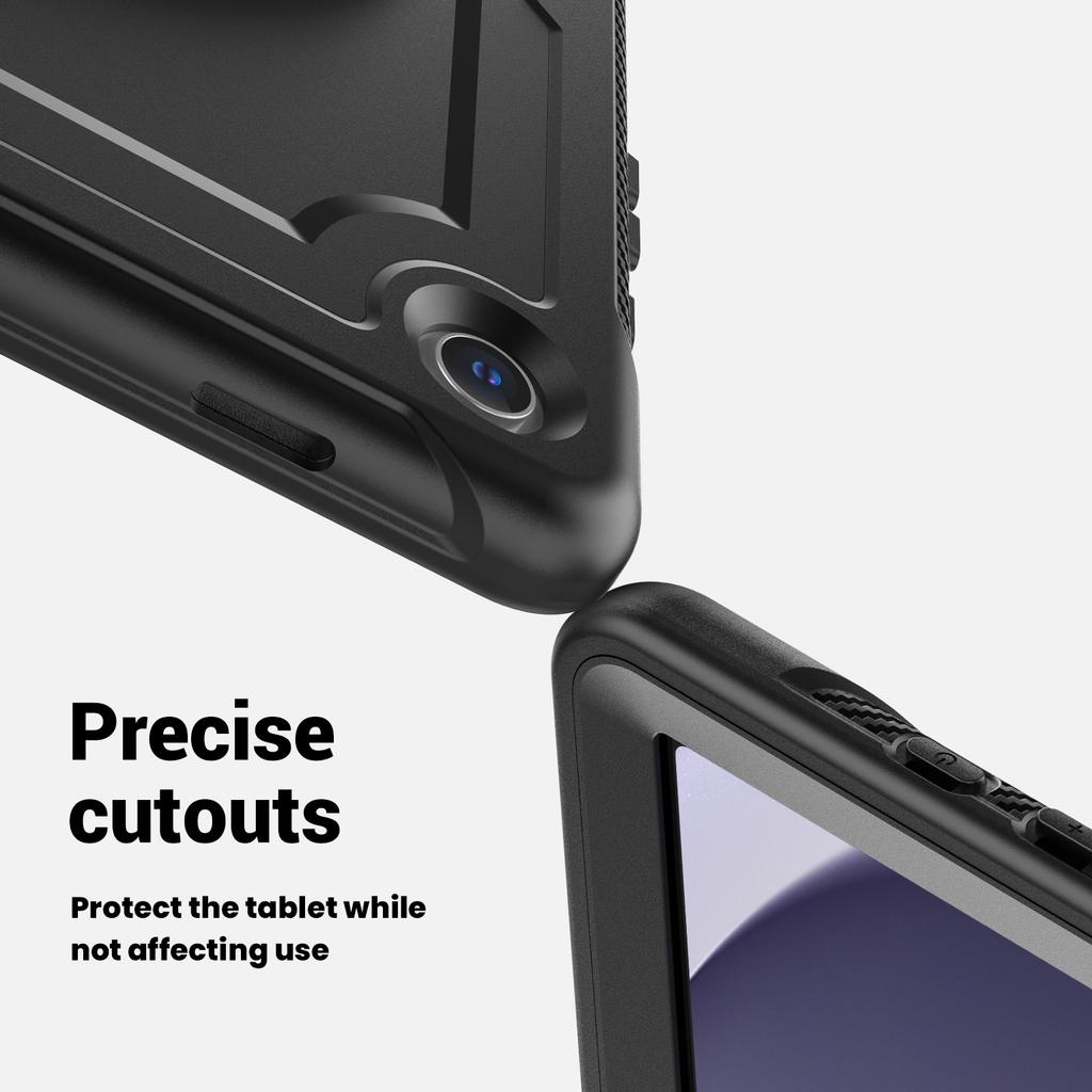 Heavy-Duty Kickstand Protective Case for Samsung for Galaxy Tab A9/A9 Plus 11-Inch Rugged Tablet Cover Shockproof Plastic