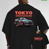 Sommer Freizeit Street Style Tokio U-Bahn Driften Rennsport Unisex Baumwolle T-Shirt Unisex Und Unisex Druck Kurzarm T-Shirt
