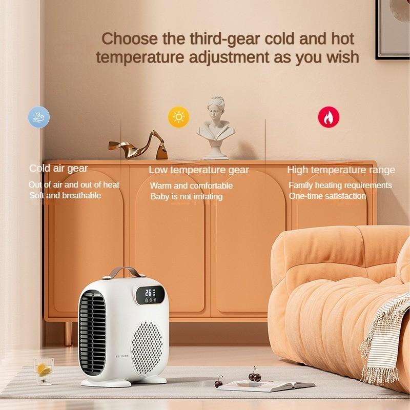 Intelligent Temperature Controlled Electric Heater Indoor Space Rapid Heating  Electric Warm Air Machine Household Low Noise Heater Fan