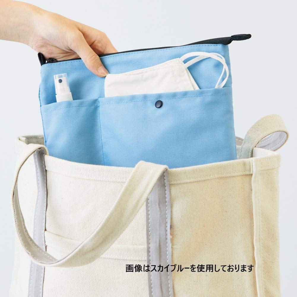 LIHIT LAB Axelväska Sacoche Pouch ALCLEA Marin Blå Bag-in-Bag A7921-11