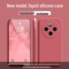 Vivo Y300pro+ Soft Silicone Cube Case: Solid Color, Liquid, Drop-Proof, All-Inclusive, Straight Edge Design