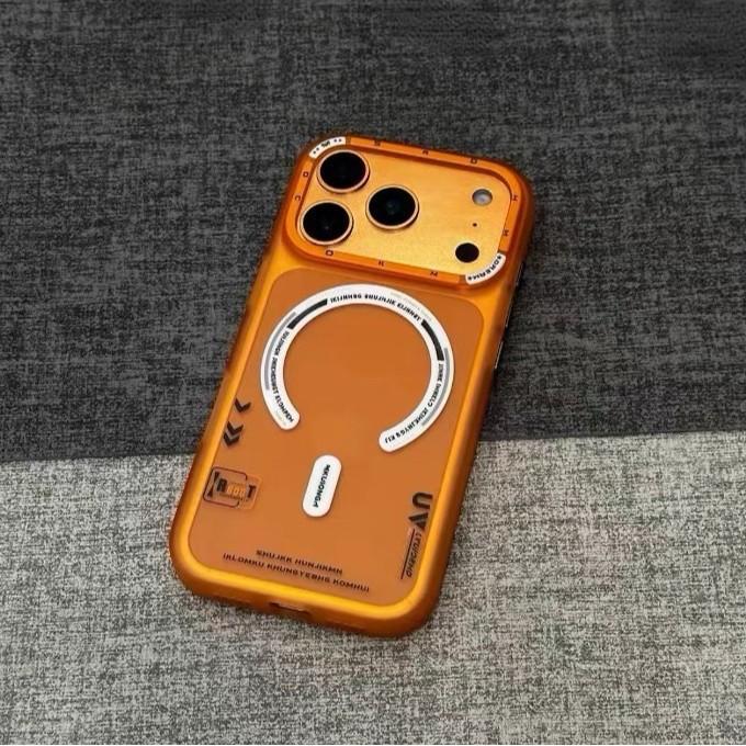 Applicable To IPhone17 Magnetic Absorbent M1 Mobile Phone Case Matte Skin Feeling Apple 16 Promax Trendy Brand 15 Anti Fall Protection Case