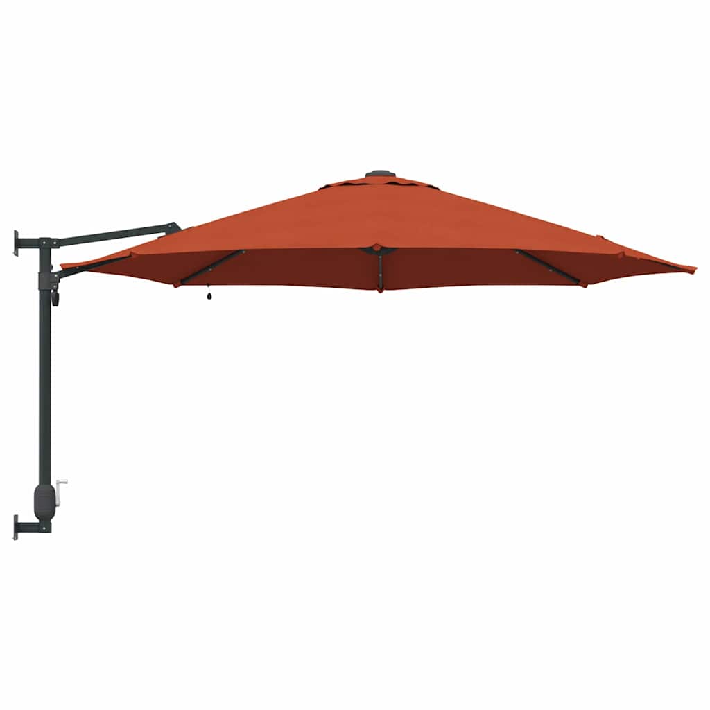 Garden Sun Umbrella Terracotta 248 X 248 X 148 Cm