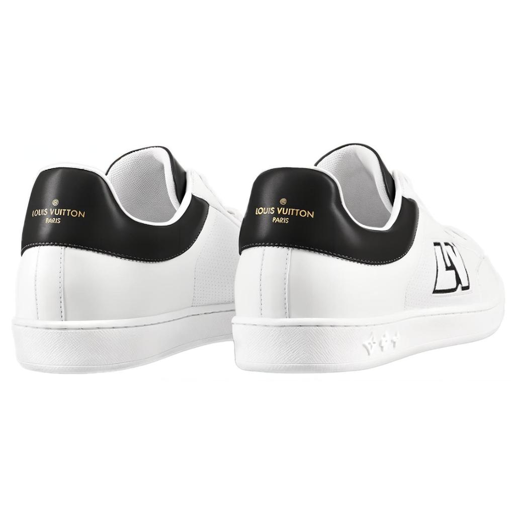 Louis Vuitton Luxembourg Stylish Skateboarding Shoes Men's White Black 1A8XZS