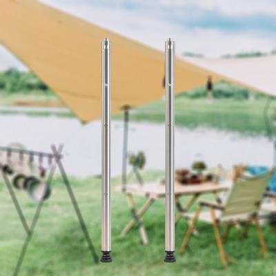 2 Piese Picioare Masa de Camping Suport Suport Birou Mobilier Retractabil Usor de Instalat Gratar Picnic