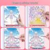 Princess Elsa Dress-Up Stickers: Educational DIY Cartoon Makeup Set for Kids