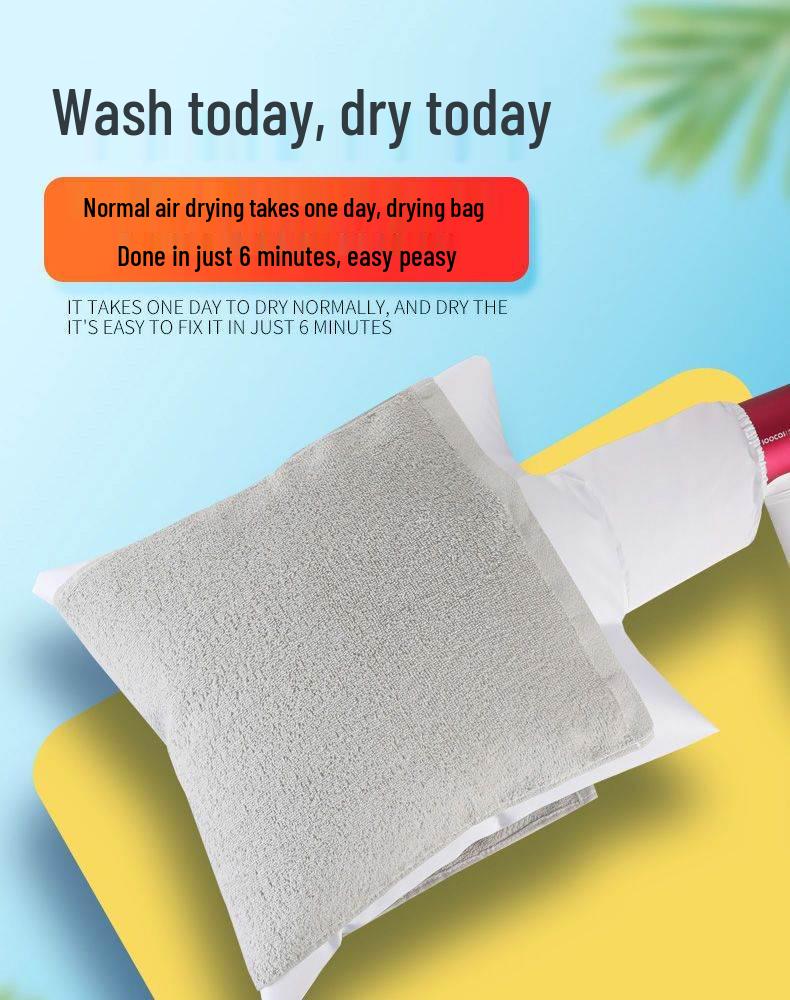 Portable Fast-Dry Jacket Bag: Quick Drying with Hair Dryer After Washing