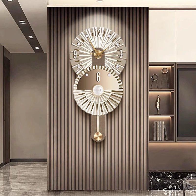 Light Luxury Modern Clock Wall Clock Living Room Background Wall Clock Abstract Silent High-end Feeling Dining Room Wall Clock