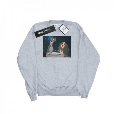 Womens/Ladies Lady And The Tramp Spaghetti Slurp Sweatshirt
