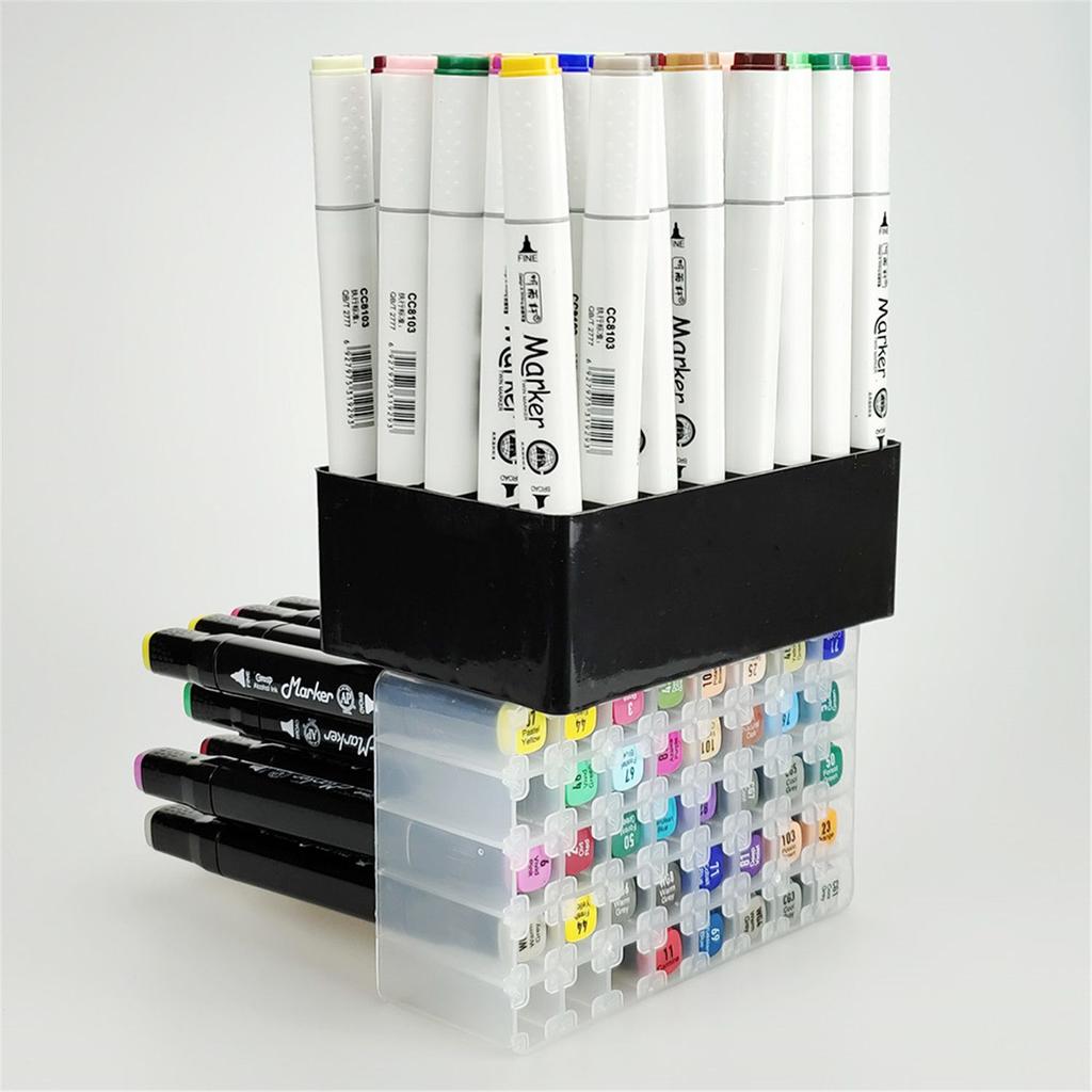 30/40 Slots Marker Stift Schreiben Werkzeug Lagerung Halter Pinsel Bleistift Rack Tisch Ständer Organizer Schreibwaren Box Multifunktions Werkzeug