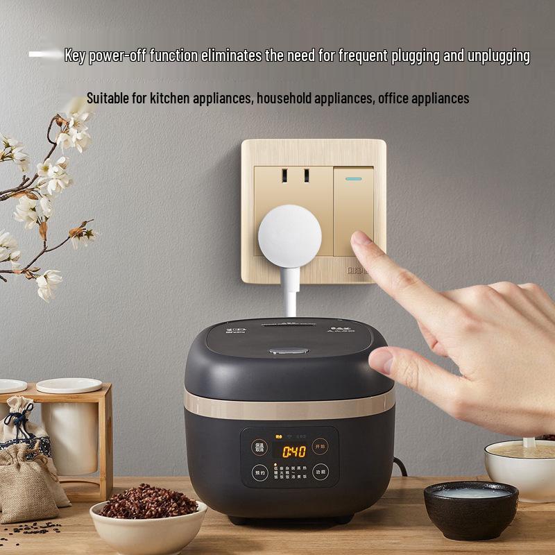 Type 86 Recessed Wall Switch and Socket Panel with USB and Multi-Hole Power Outlets