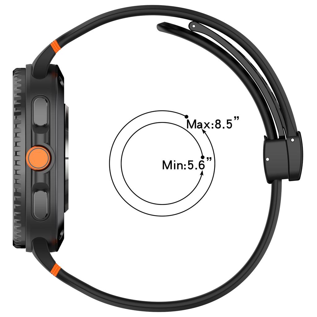 Magnetic Silicone Watch Buckle Strap for Samsung Galaxy Watch 8 Classic 46mm Band for Galaxy Watch 8 44mm 40mm Accessories