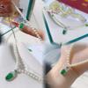 Elegant Natural Pearl Jade Necklace - Light Luxury Clavicle Chain for Women, Perfect Gift for Girlfriend or Mother, New Style