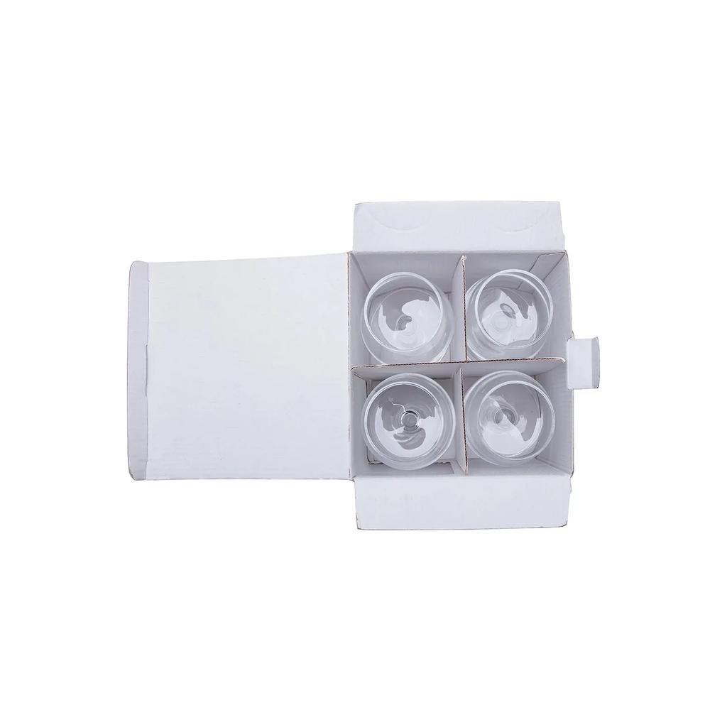 Klares ausgestelltes Rotweinglas mit Stiel 17 Unzen, 4er-Pack