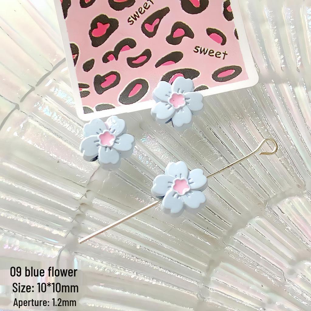 Alloy Heart Bow Milk Tea Beads for DIY Jewelry & Phone Chains