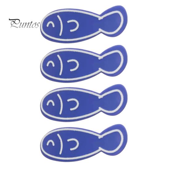Acrylic Hairpin 4Pcs Girl Macaron Color Ocean Fish Shape Colorful Bone Hair Clip Clips Smooth Rounded Edges Daily Styling Accessory Playful Design