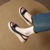 Plus-size Thick-soled High-heeled Shoes, Soft-soled Shoes, Flip-flops, Women's Shoes