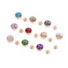 100 Sets 12mm Crystal Rivets 10 Color Rhinestone Fast Rivets for Bag Belt Clothing Leather Crafts