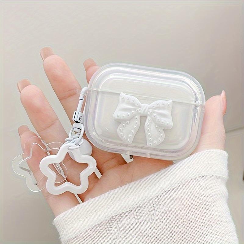 

Прозрачный чехол Bow Knot Stars для AirPods Pro 1 2 Чехол для наушников-брелок Capa для AirPods 3 Лето For Airpods pro2