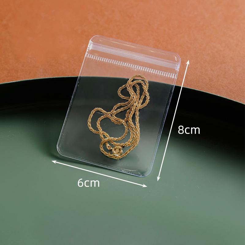 Jewelry Accessories Earrings EarringsTransparent Storage BookStorage Bag Anti-oxidation Self-sealing Bag