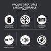 2 in 1 Carbon Monoxide Alarm Detector Battery Powered Smoke and Carbon Monoxide Detector Alarm LCD Display CO Detector for Home