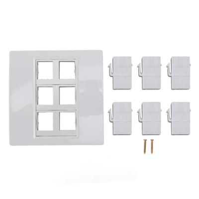 Nástěnná deska High Definition Multimedia Interface Profesionální 4K 3840x2160 60HZ 6portová Keystone nástěnná deska pro domácnost
