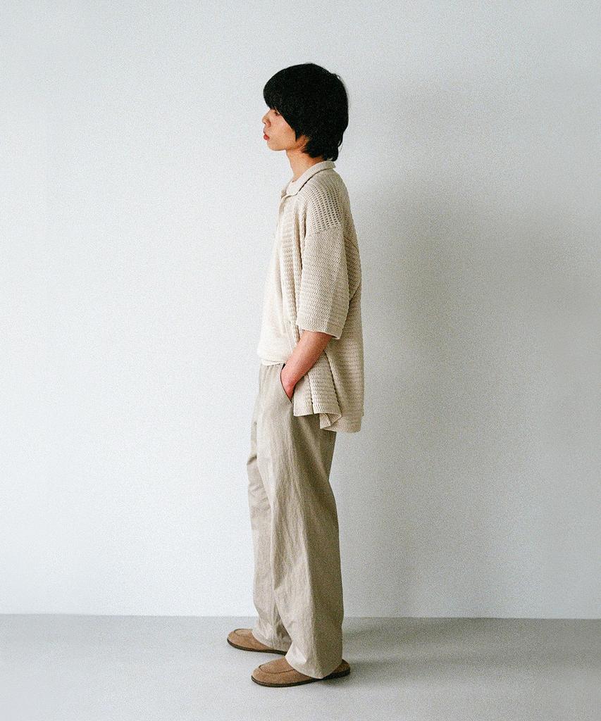 BLANKROOM Potter Elastic Waist Pants_Beige