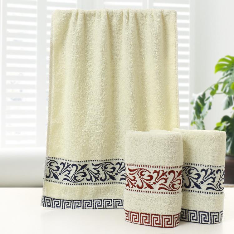 Blue & White Porcelain Soft Face Towel - High Water Absorption, Adult Household Use