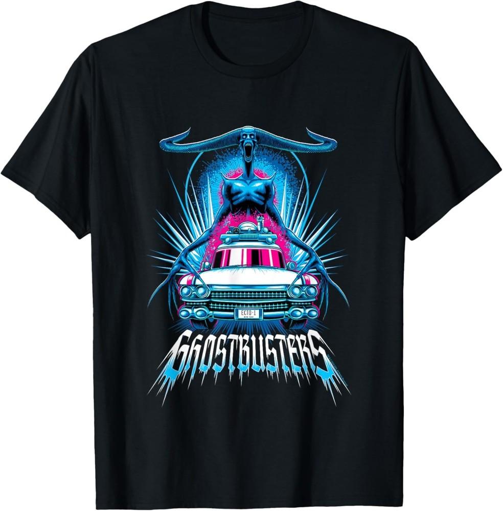 Ghostbusters Frozen Empire Death Chill Monster &Ecto-1 Car T-Shirt